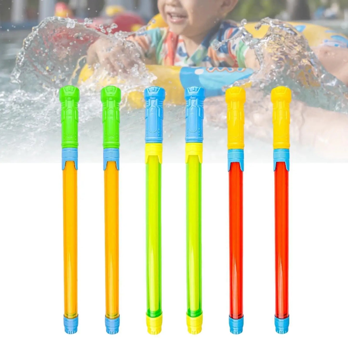 16.5-27inch Water Soaker Blaster Telescopic Water Game Fighting Toys for Kids Adults Outdoor Summer Pool Beach Outdoor Activity