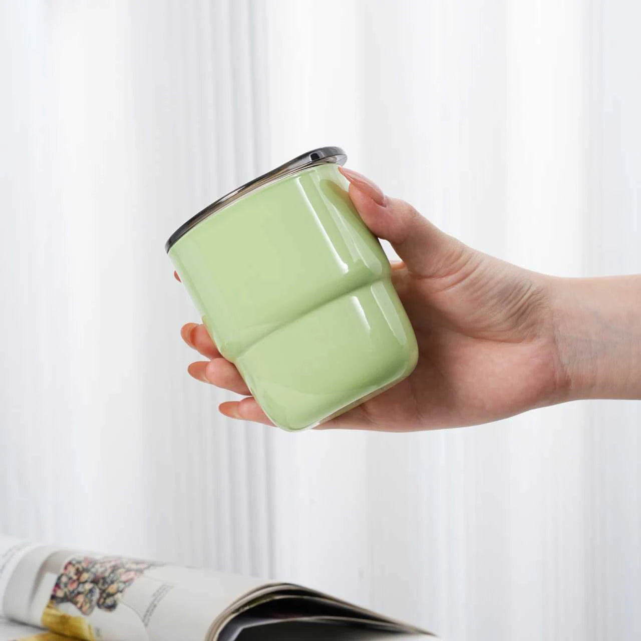 304 Stainless Steel Vacuum Tumbler, Portable Travel Mug for Hot & Cold Beverages - 255ml Travel, Coffee, Party Cup in 16 Colors