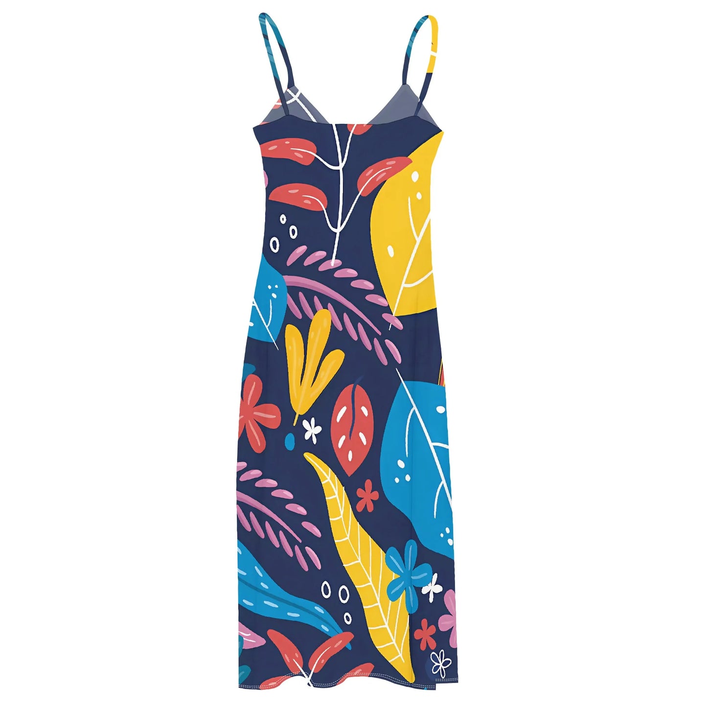Women's clothing 2025 spring/summer new custom casual beach loose print floral V-neck long skirt dress