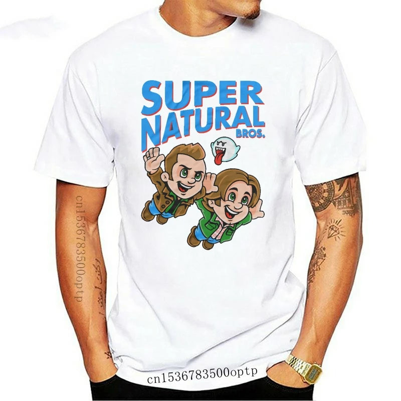 New Supernatural T Shirt Super Natural Bros Tri Blend Funny T Shirt Black Navy Men