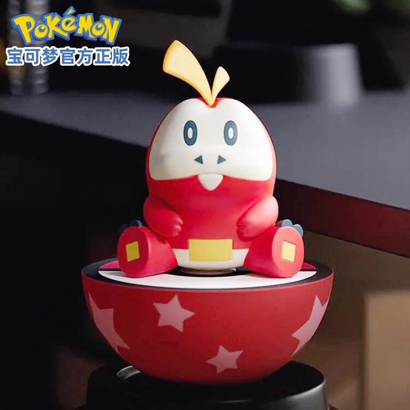 Original Pokemon Anime Figures Pikachu Gengar Sprigatito Sylveon Quaxly Fuecoco Tumbler Toys PVC Model Kawaii Collect Kid Dolls