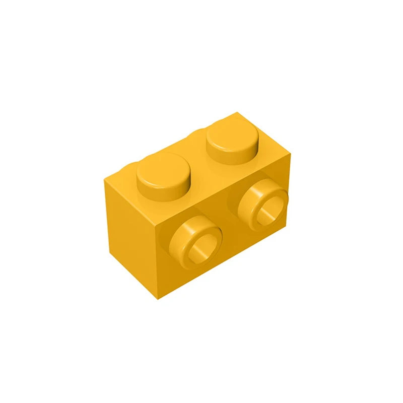 Gobricks 10PCS MOC Bricks 52107 1x2 for Building Blocks Parts DIY Educational High-Tech Parts Creativity Game Compatible Toys