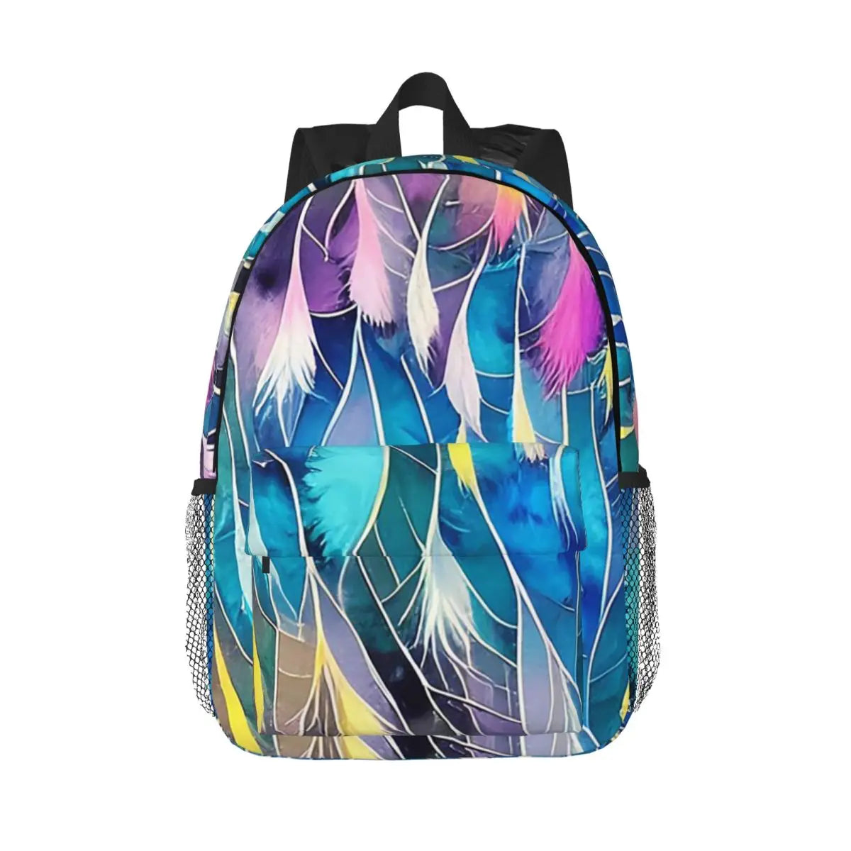 Pastel Puffs Feathers Backpack Hot Sale Daypack Large Capacity Boy Girls BookBag Shoulder Bags for Men Women Children School Bag
