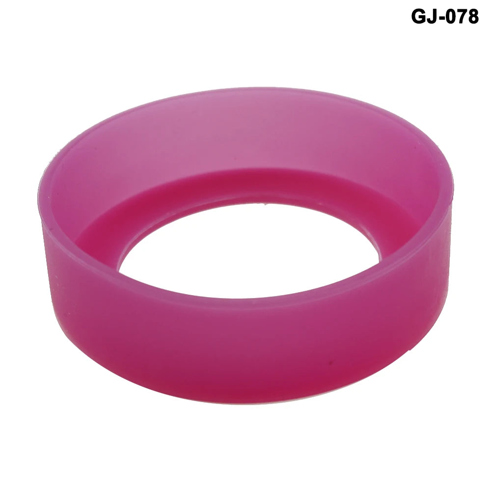 1PCS 6.5CM Silicone Cup Bottom Protective Case Cover Holder Thermos Base   From Impacting Not Deformed Good Toughness Odorless