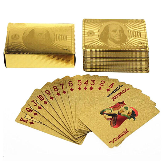 24 Karat Gold Foil Playing Cards-0