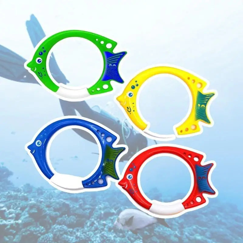 Diving Rings Diving Toy Pool Rings for Kids Underwater Play and Diving Training