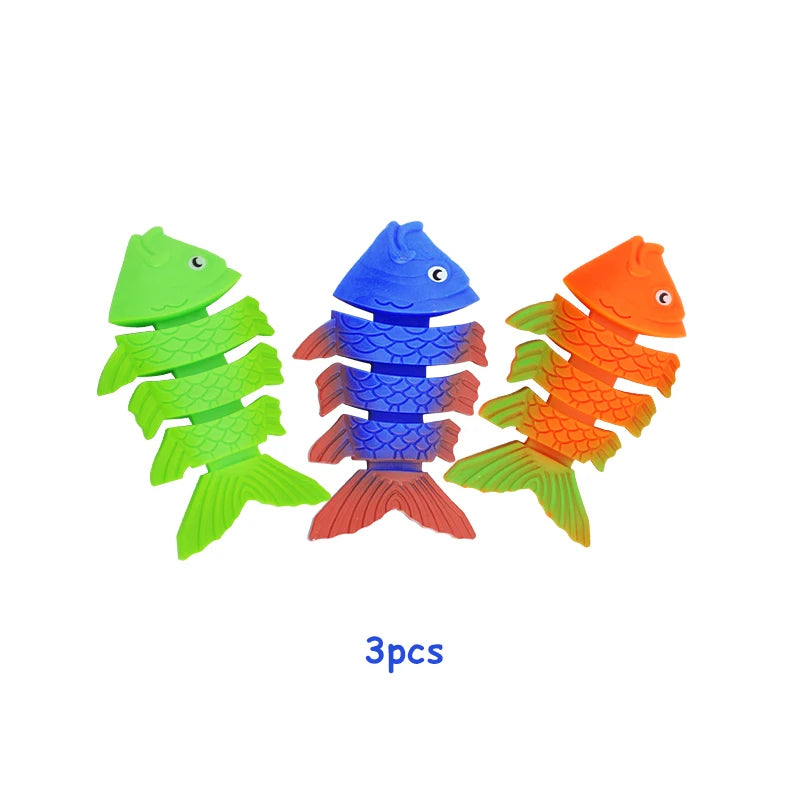 Summer Diving Toys Torpedos Octopus Diving Fish Ring Swimming Pool Water Games Training Gift Set Toys For kids
