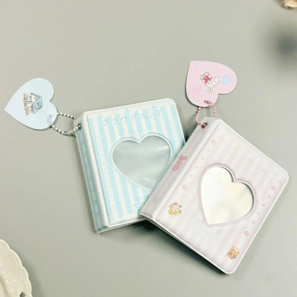 PP Sleeves Bag Hollow Heart Album Storage Album Card Organizer 3 inch Photo Album 3 inch Kawaii Photo Storage Book Kids