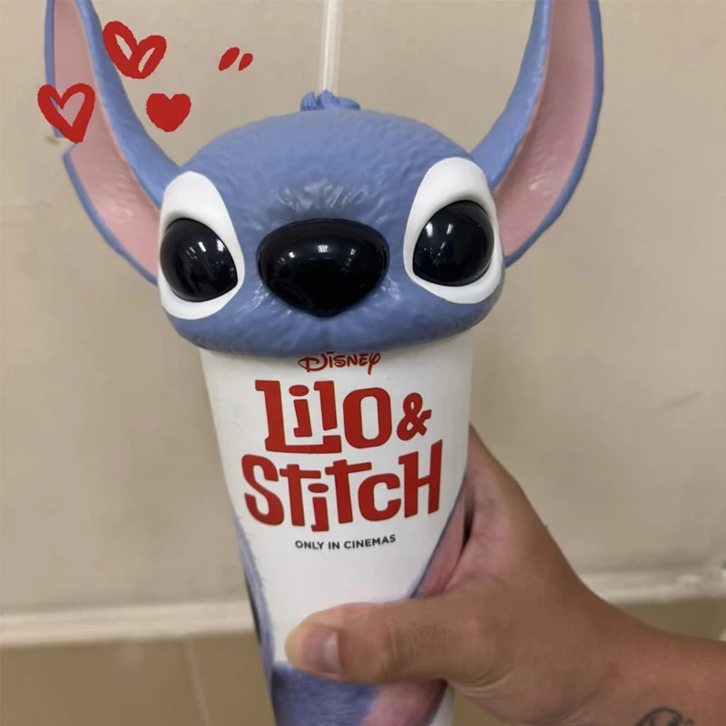 Lilo & Stitch Movie Stitch Cup Tumbler Popcorn Bucket Exclusive Cinema Collectible Decoration Model Christmas Fans Toys Gifts