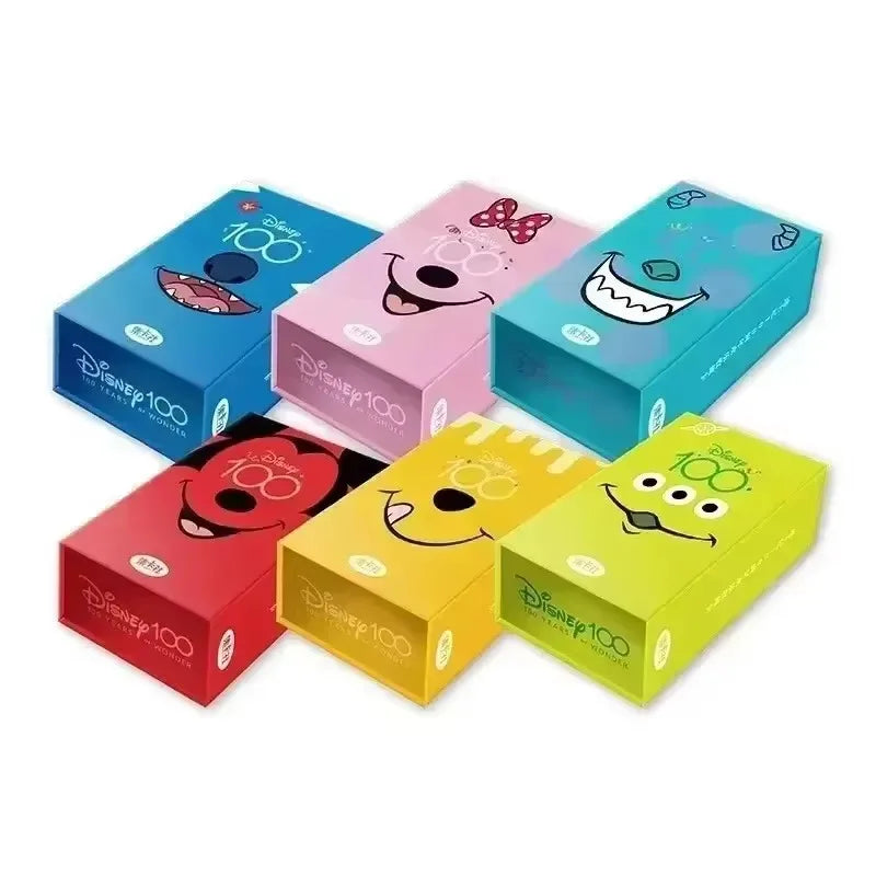 Genuine Disney Card 100 Anniversary Carnival Series Cards Mickey Mouse Art Signature Animation Collection Cards Kids Gifts