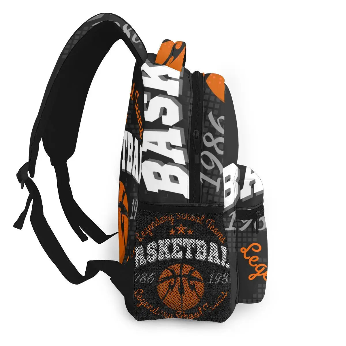 Children Backpacks School Bag For Boys Basketball Emblem Teenagers Schoolbag Student Bookbags