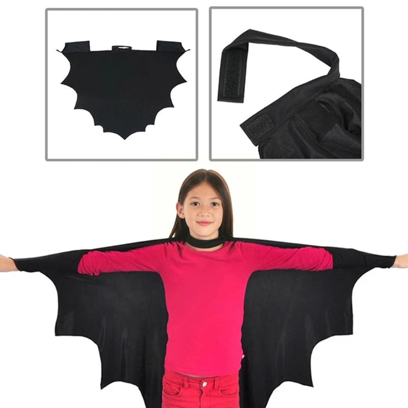 634C Children Cosplay Halloween Bat Cloaks Bat Cape Kids Costume Halloween Cape