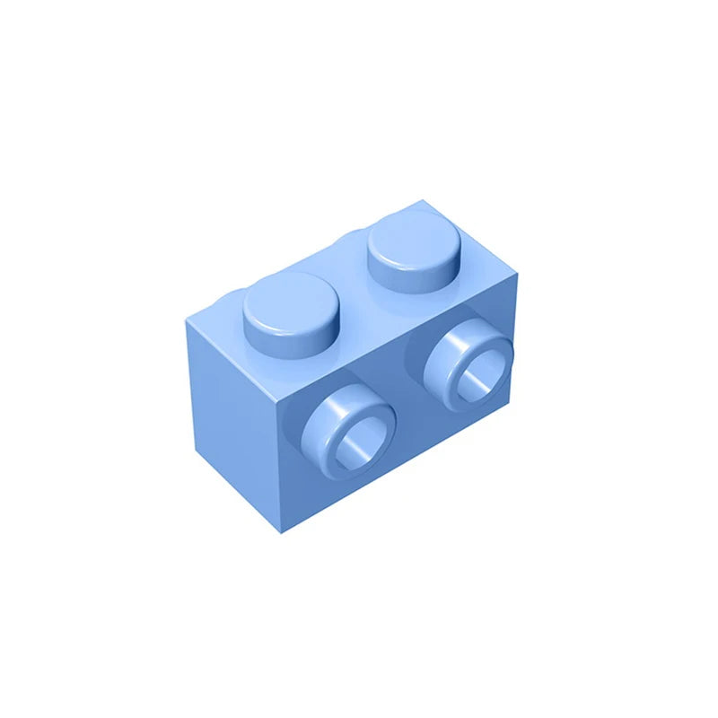 Gobricks 10PCS MOC Bricks 52107 1x2 for Building Blocks Parts DIY Educational High-Tech Parts Creativity Game Compatible Toys