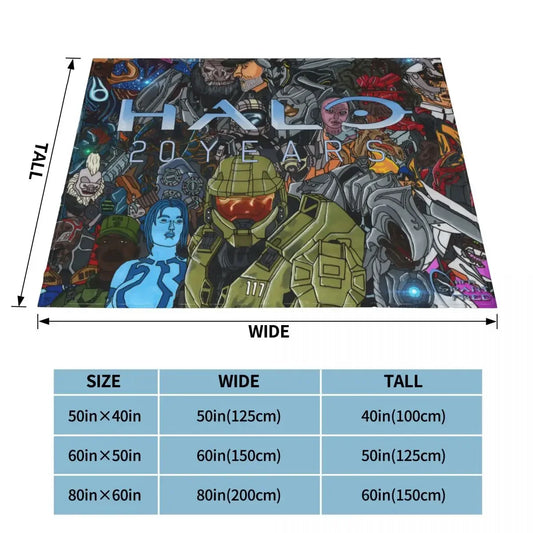 Anime Game Baby Blanket Decoration Fleece Collage for Kids Adult Gift Warm Throw Blanket for Bed Bedroom Bedding Throws