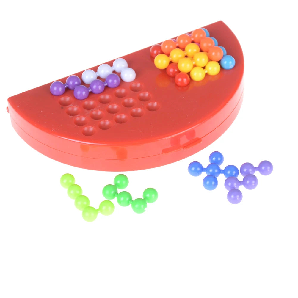 180 Challenges IQ 3D Puzzle Board Game Classic Pyramid Plate Pearl Logical Mind For Children Pyramid Beads Montessori Toys Gifts