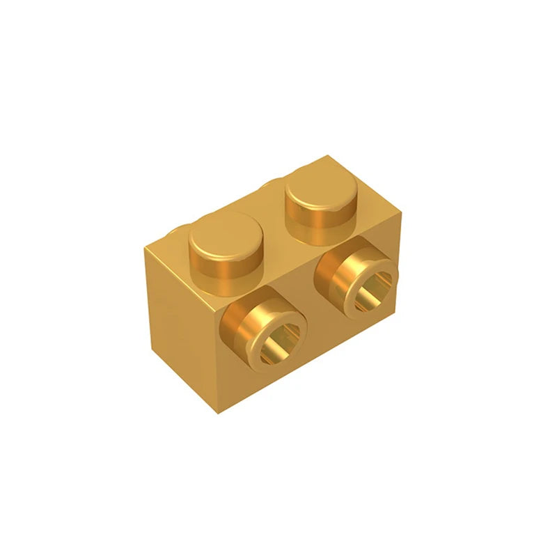 Gobricks 10PCS MOC Bricks 52107 1x2 for Building Blocks Parts DIY Educational High-Tech Parts Creativity Game Compatible Toys