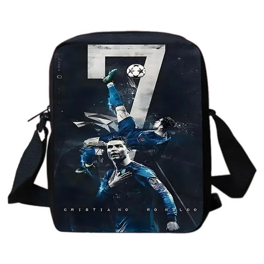 Mochila C-CR7 Child Backpack With Shoulder Bags Pencil Bags School Bags ,Cartoon Football Star School Bags Set for Boys Girls