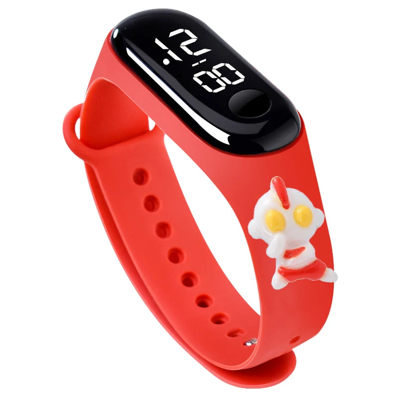 Fashion Sports Watch for Kids Children Waterproof Led Digital Watch Silicone Teen Boys Girls Cartoon Smart Touch Watch Toy