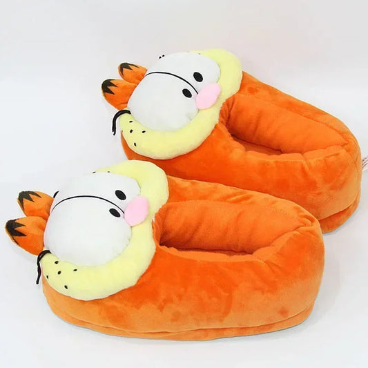 Kawaii Garfields Plush Slipper Cotton Slippers Cosplay Anti-slip Home Shoes Winter Comfortable Cotton Shoes Couple Casual Shoes