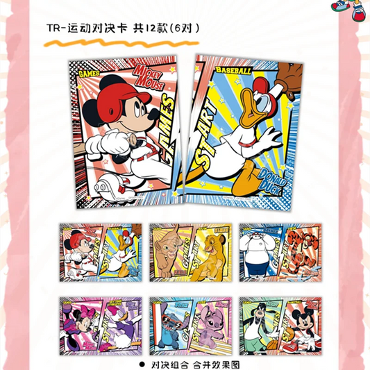 Card Fun Disney Stars Games Cards Winnie the Pooh Mickey Mouse Collection Anime Peripherals Version Cards Hobby Gifts Toys