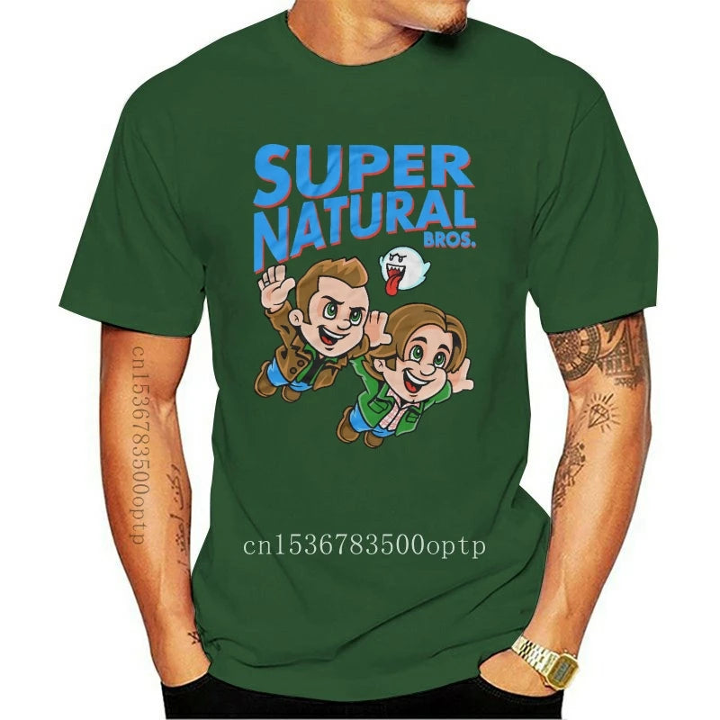 New Supernatural T Shirt Super Natural Bros Tri Blend Funny T Shirt Black Navy Men