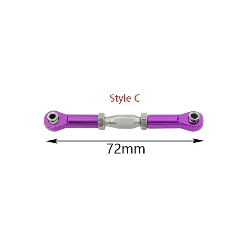 CNC Machined Aluminium Alloy Steering Rod RC Linkage Servo Rod Replacement accessory for HSP 94111 / 94188 RC Car upgrade