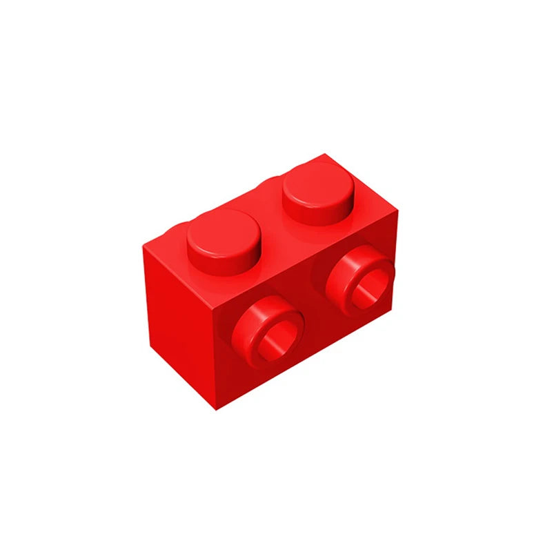 Gobricks 10PCS MOC Bricks 52107 1x2 for Building Blocks Parts DIY Educational High-Tech Parts Creativity Game Compatible Toys
