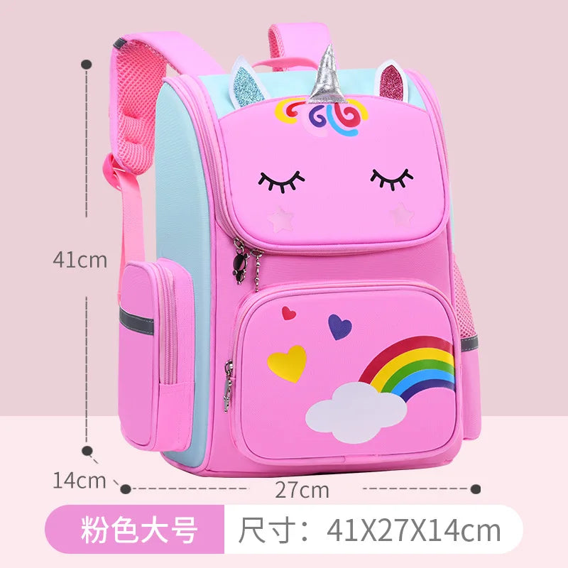 Horse Kids Backpack Waterproof Rainbow Eyes School Bag for Girls Teen Travel Outdoor Camping Picnic Bookbag Children