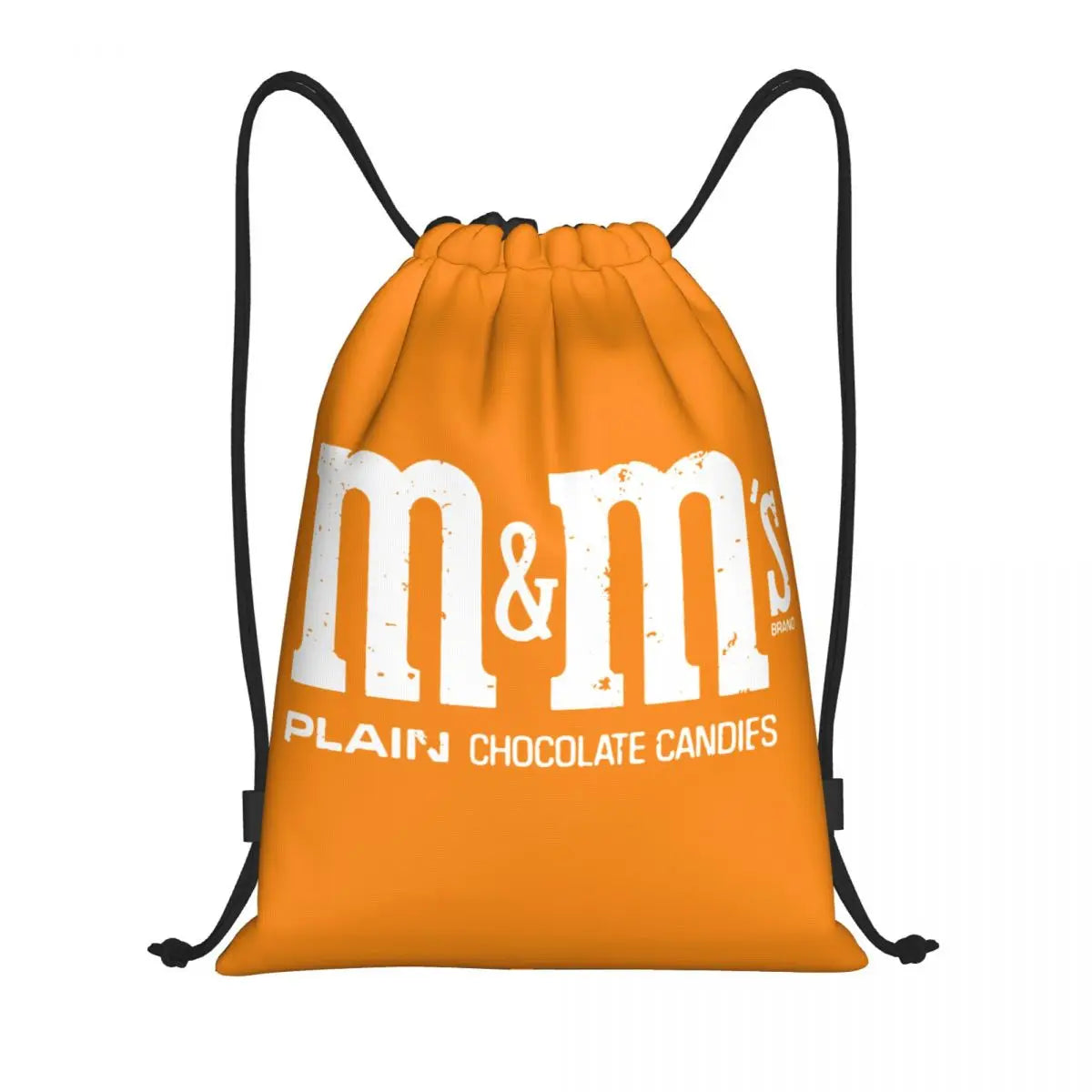 Candy M&M's Chocolate Meme Drawstring Backpack Sports Gym Sackpack String Bags for Hiking