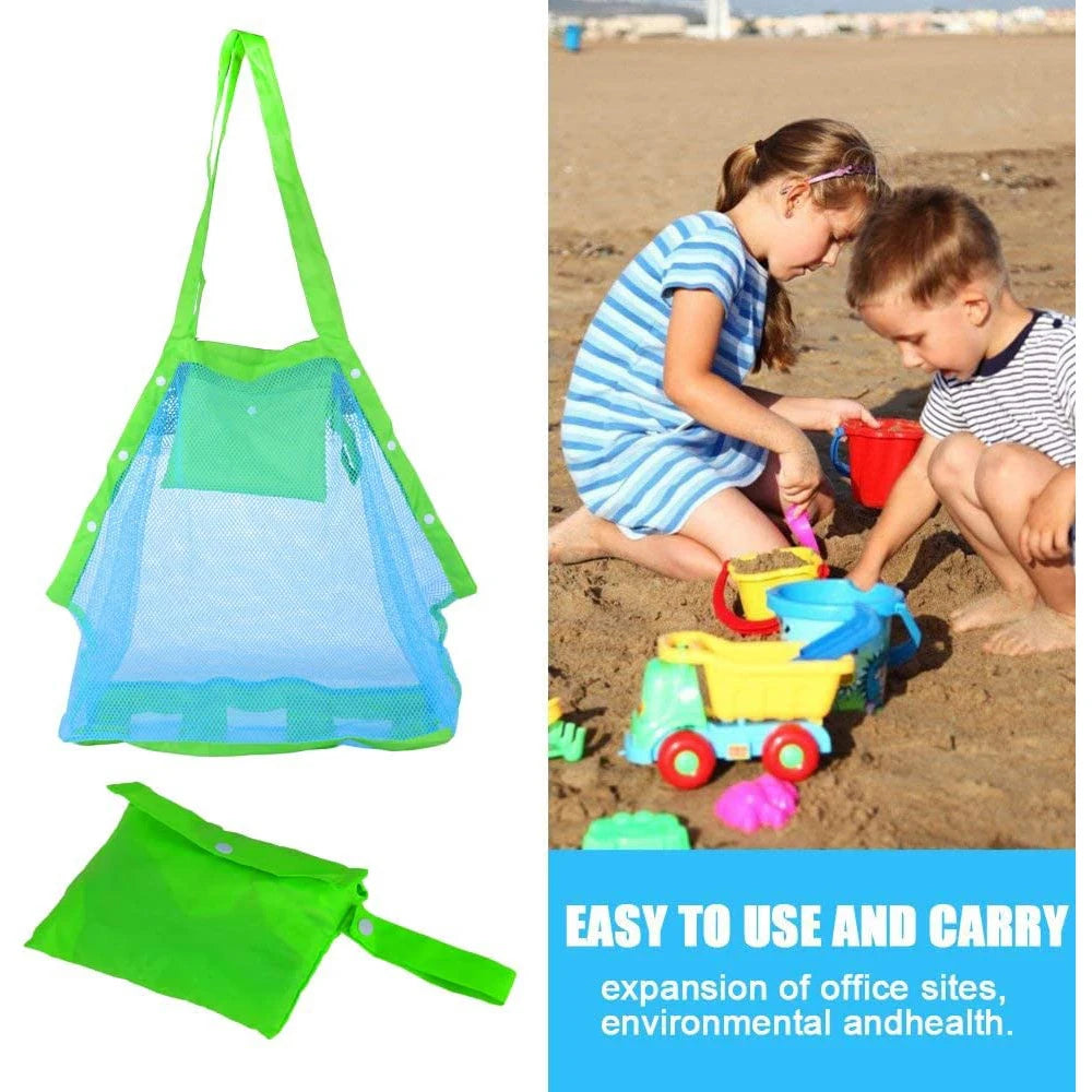 Children Sand Away Protable Mesh Bag Kids Toys Clothes Storage Bags Swimming Large Beach eco Bag Women Cosmetic Makeup Bag