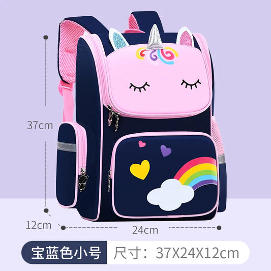 Horse Kids Backpack Waterproof Rainbow Eyes School Bag for Girls Teen Travel Outdoor Camping Picnic Bookbag Children