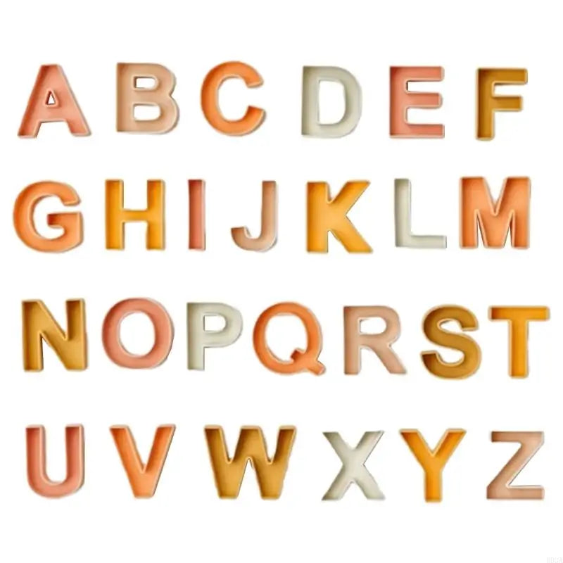 Soft Silicone Letters Blocks Bath Toy Set 26 Pieces For Children Over 3 Educational Play Preschool