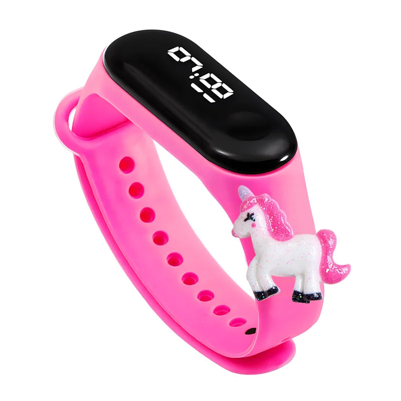 Fashion Sports Watch for Kids Children Waterproof Led Digital Watch Silicone Teen Boys Girls Cartoon Smart Touch Watch Toy