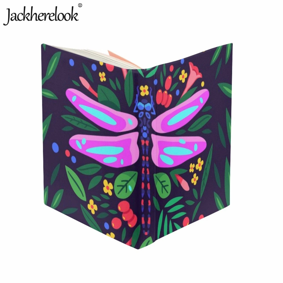 Kids Student School Bag Accessories Book Cover 9-11inch Custom Dragonfly Printed Book Sleeve Practical Textbook Protection Cover