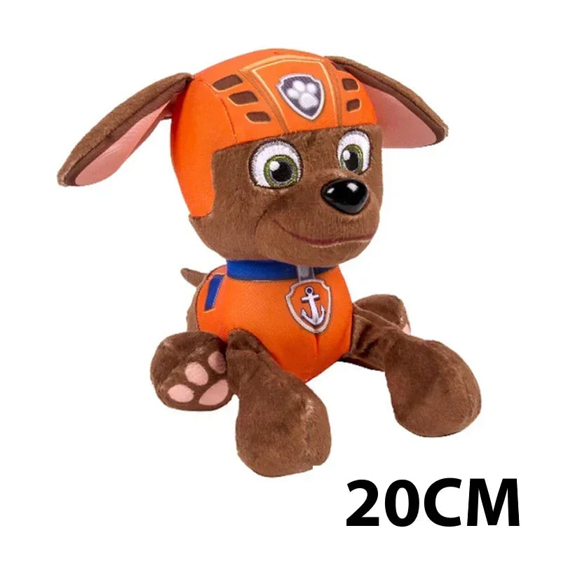 20Cm Cartoon Paw Patrol Plush Doll Chase Rock Animal Dog Cartoon Model Action Figures Movies Peripherals Children Christmas Gift