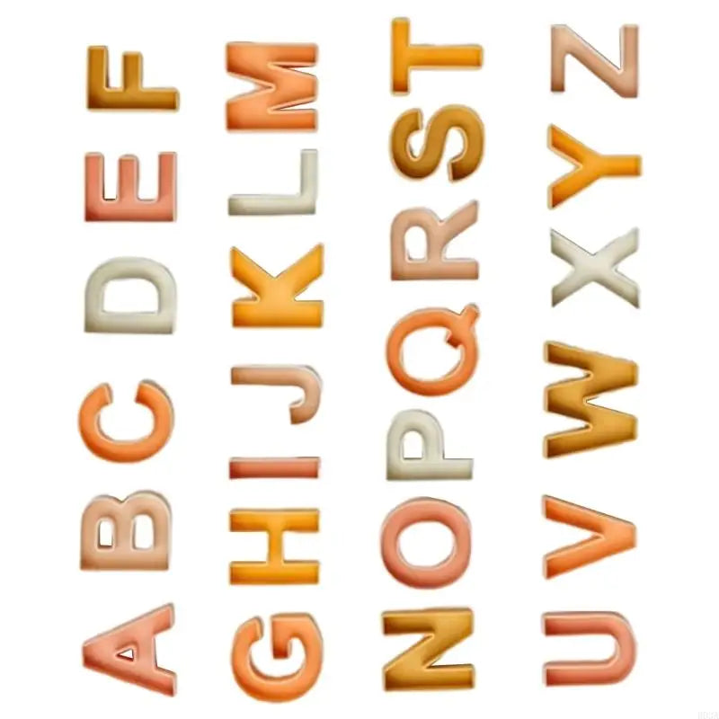 Soft Silicone Letters Blocks Bath Toy Set 26 Pieces For Children Over 3 Educational Play Preschool
