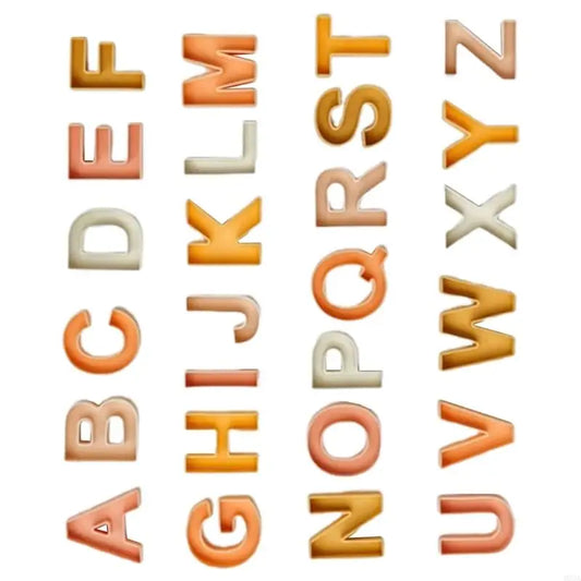 Soft Silicone Letters Blocks Bath Toy Set 26 Pieces For Children Over 3 Educational Play Preschool