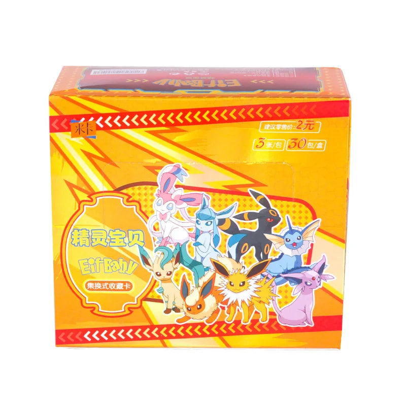 30 Bag Anime Game Elf Card Luxury Pet Card Collection Exchange Gift Box Card Toys Children'S Hobbies Kid Christmas Gift