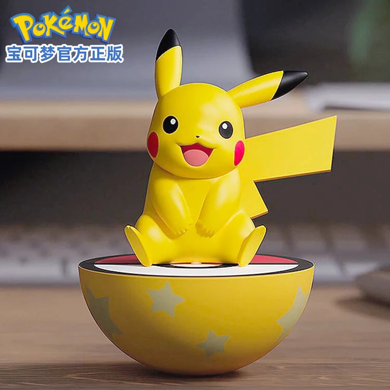 Original Pokemon Anime Figures Pikachu Gengar Sprigatito Sylveon Quaxly Fuecoco Tumbler Toys PVC Model Kawaii Collect Kid Dolls