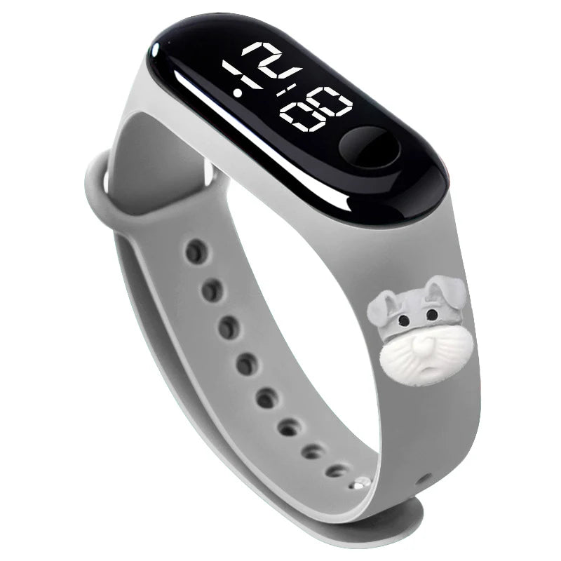 Fashion Sports Watch for Kids Children Waterproof Led Digital Watch Silicone Teen Boys Girls Cartoon Smart Touch Watch Toy