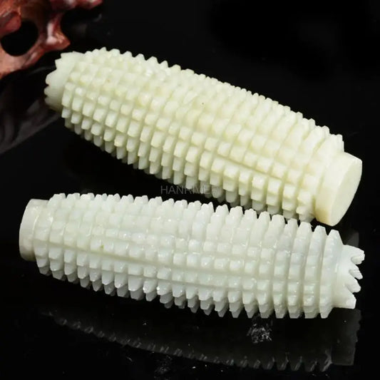Natural Jade Stone Massage Stick Palm Hand Spiky Massager Acupoint Therapy Body Acupuncture Ball Stress Relief Health Care Tool