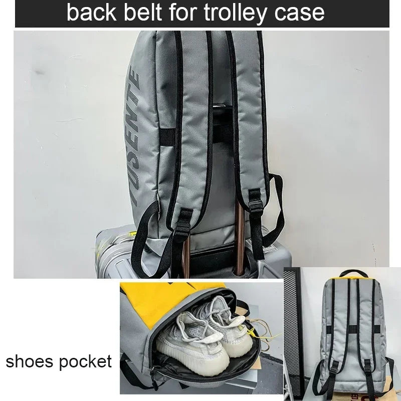 Large Capacity Backpack Multi-Functional Waterproof Travel Pack with Shoes Warehouse Sport Gym Bag Women  Sports Shoulder Bags