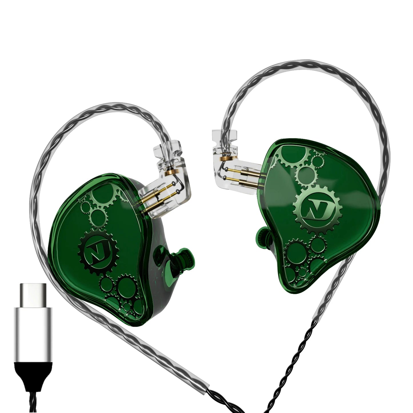 ND Venus-HiFi wired in-ear headphones stereo noise reduction bass HIFI cable music sports microphone speaker accessory adapter