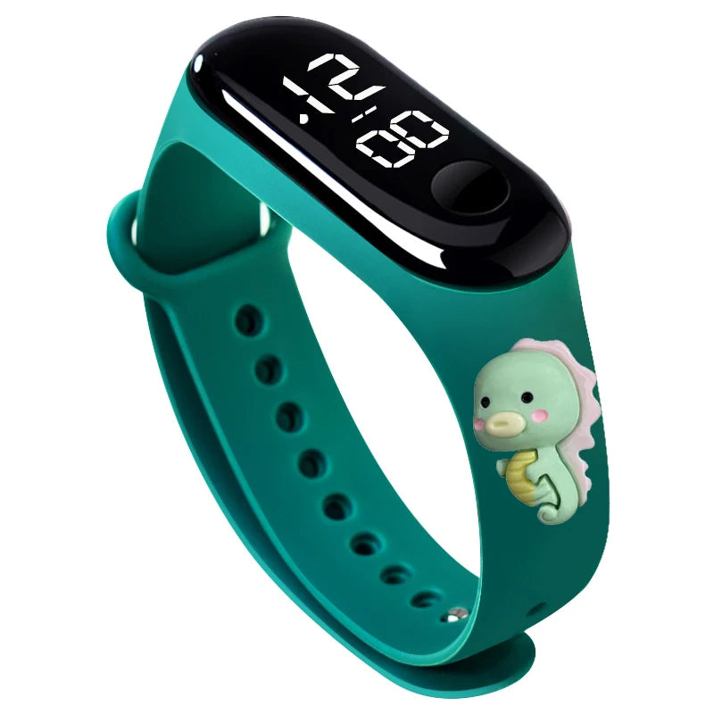 Fashion Sports Watch for Kids Children Waterproof Led Digital Watch Silicone Teen Boys Girls Cartoon Smart Touch Watch Toy