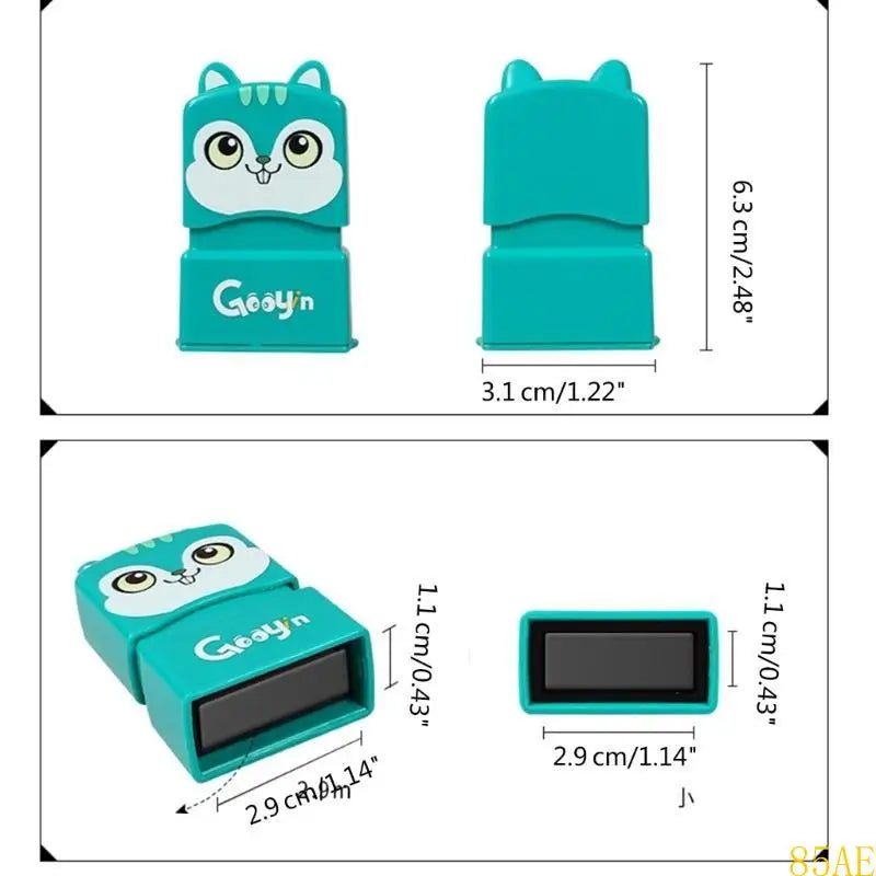 85AE Baby Name Seal Create Unique Patterns for T-Shirt Uniform Bag Books Name Stamp for Kids