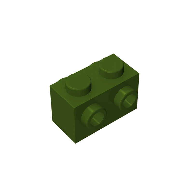 Gobricks 10PCS MOC Bricks 52107 1x2 for Building Blocks Parts DIY Educational High-Tech Parts Creativity Game Compatible Toys