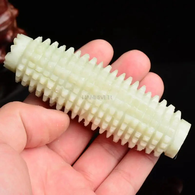 Natural Jade Stone Massage Stick Palm Hand Spiky Massager Acupoint Therapy Body Acupuncture Ball Stress Relief Health Care Tool