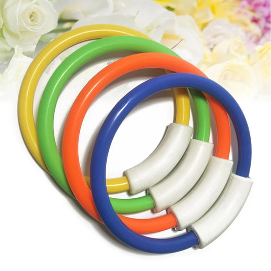 4 Pcs Swimming Pool Dive Toys Rings Diving Grab Training Kids Underwater Diamond