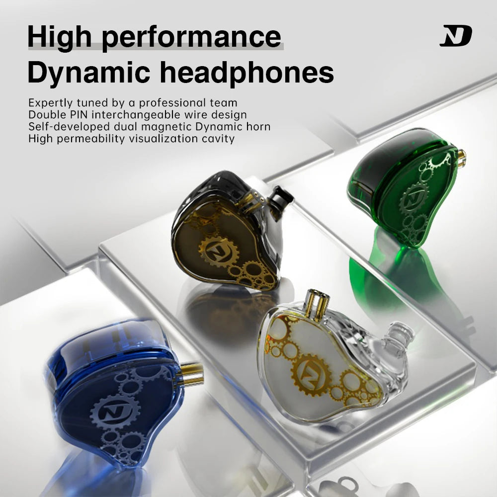 ND Venus-HiFi wired in-ear headphones stereo noise reduction bass HIFI cable music sports microphone speaker accessory adapter