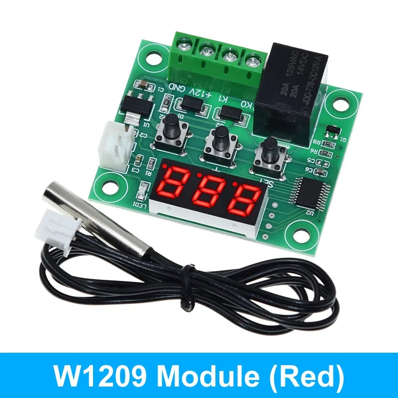 W1209 TZT DC 12V heat cool temp thermostat temperature control switch temperature controller thermometer thermo controller